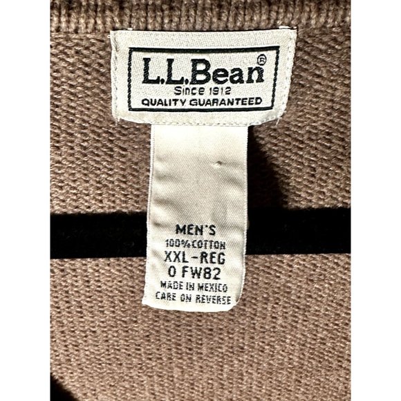 L.L. Bean Men's V-Neck Brown Sweater - Picture 3 of 4